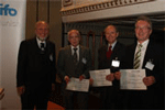 Prof. Sinn, Dr. Hans-Günther Vieweg, Michael Reinhard, Herbert Hofmann