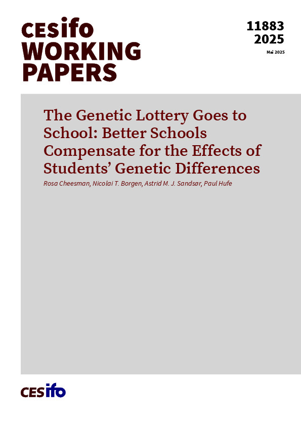 The Genetic Lottery Goes to School: Better Schools Compensate for the Effects of Students’ Genetic Differences